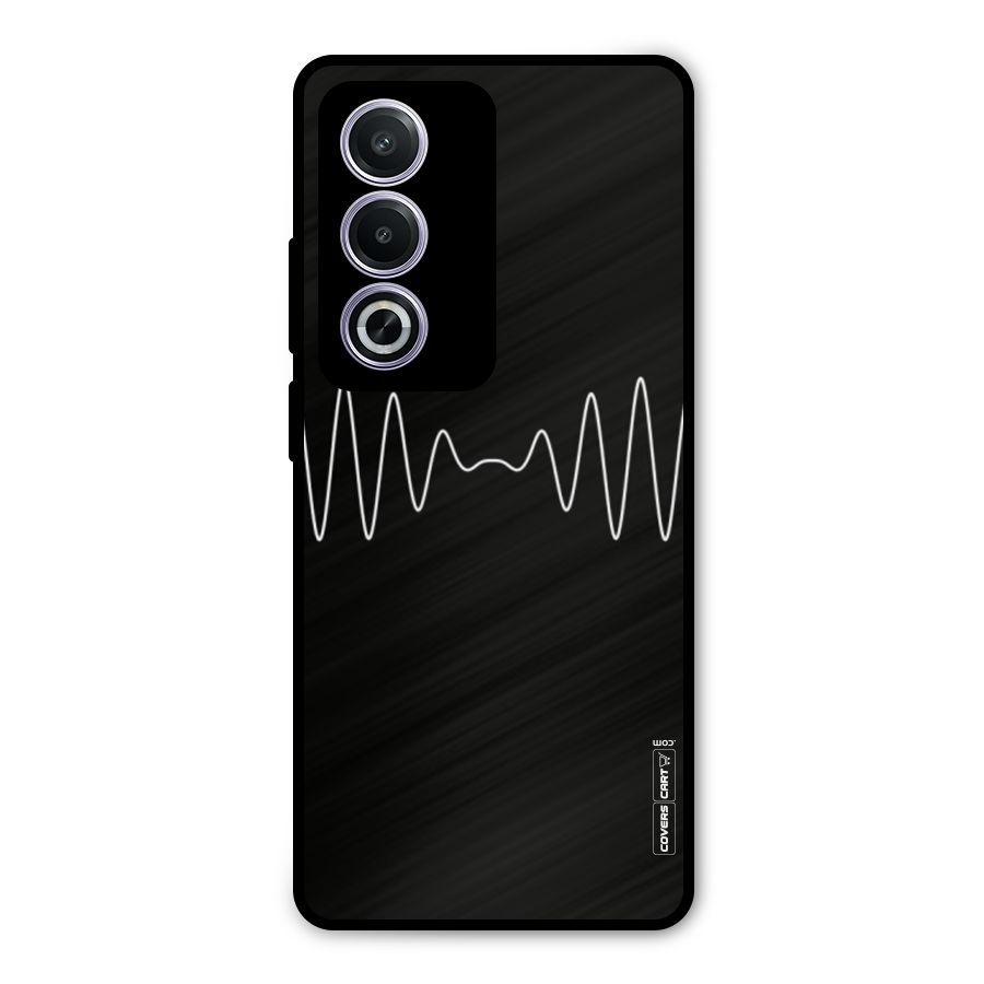 White Minimal Thread Metal Back Case for Oppo K12x