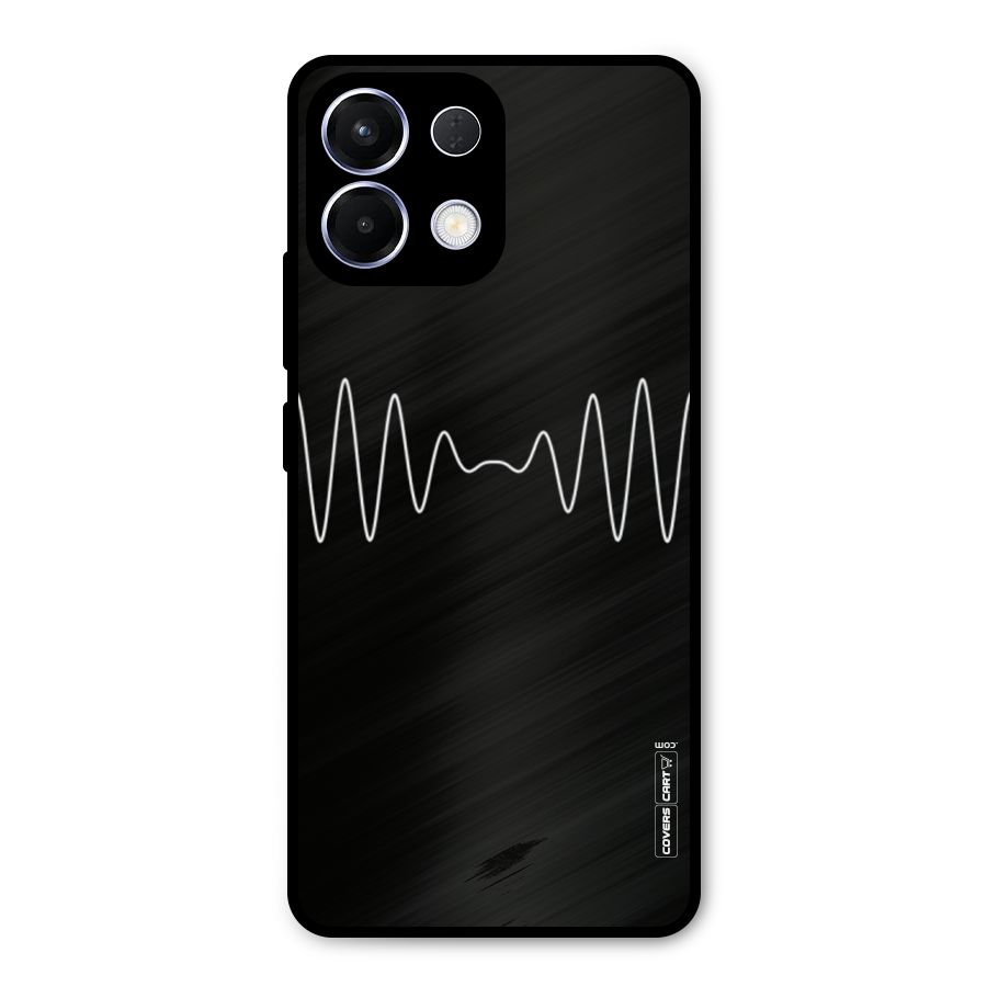 White Minimal Thread Metal Back Case for Oppo K13