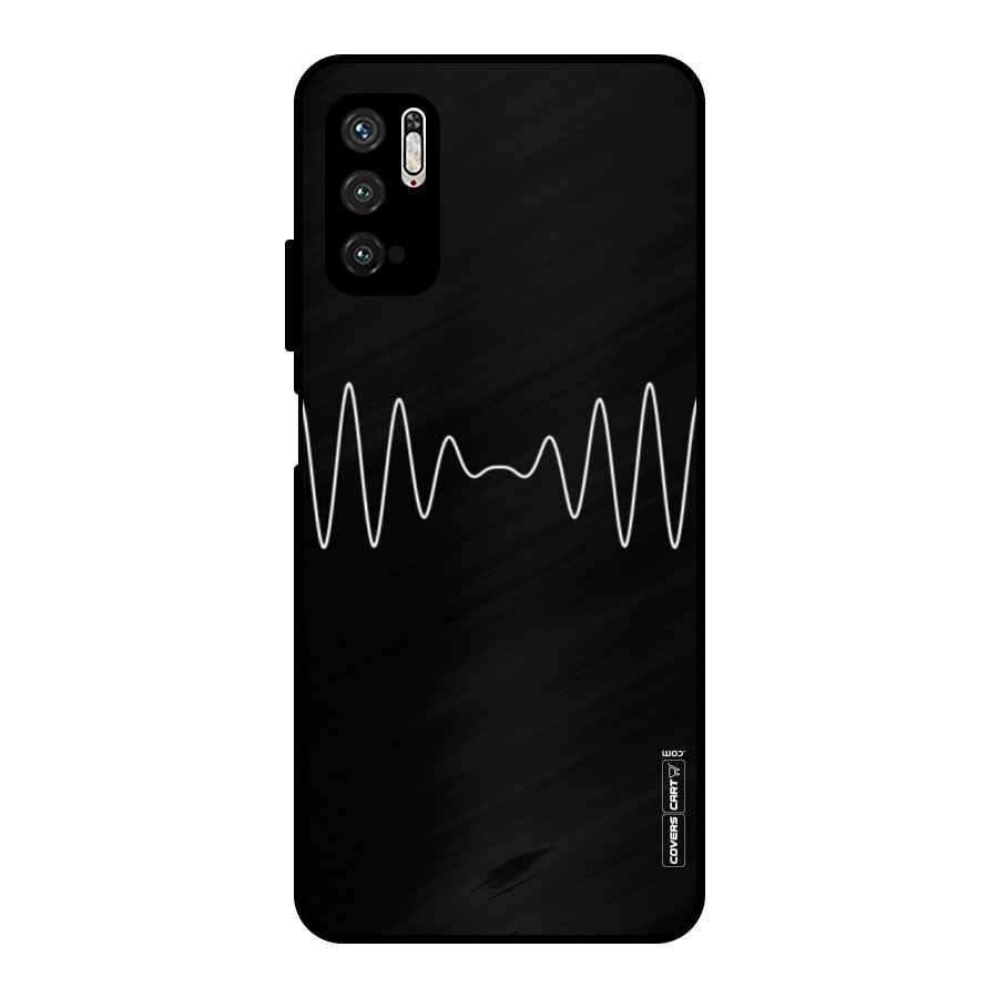 White Minimal Thread Metal Back Case for Poco M3 Pro 5G