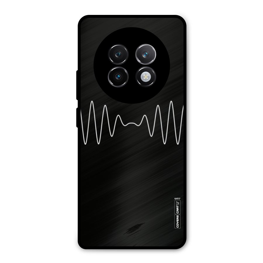 White Minimal Thread Metal Back Case for Realme 13 Plus