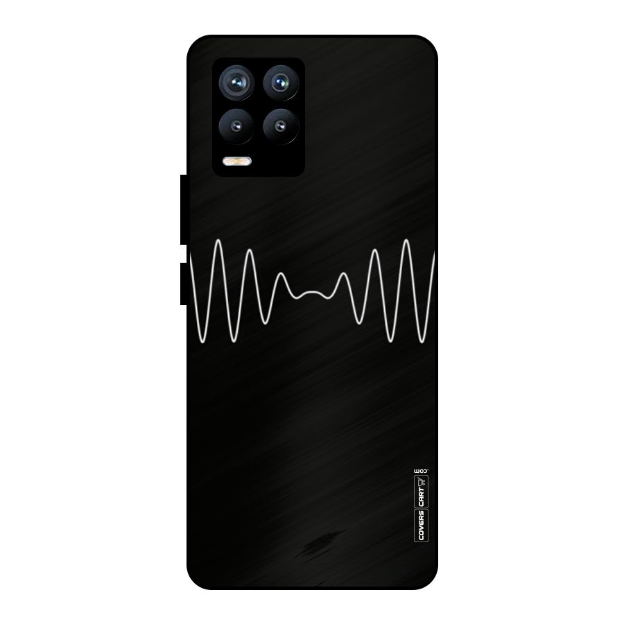 White Minimal Thread Metal Back Case for Realme 8 Pro