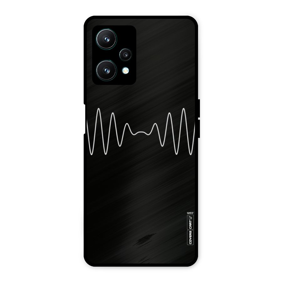 White Minimal Thread Metal Back Case for Realme 9 Pro 5G