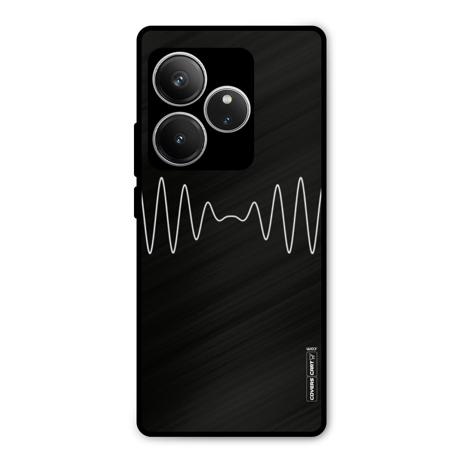 White Minimal Thread Metal Back Case for Realme GT 6