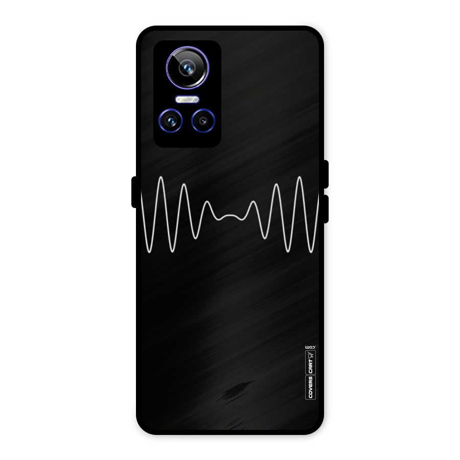 White Minimal Thread Metal Back Case for Realme GT Neo 3