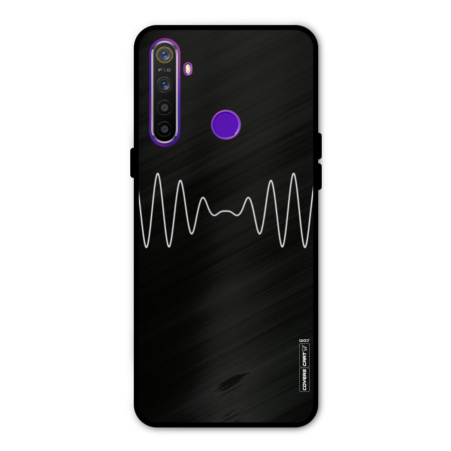 White Minimal Thread Metal Back Case for Realme Narzo 10