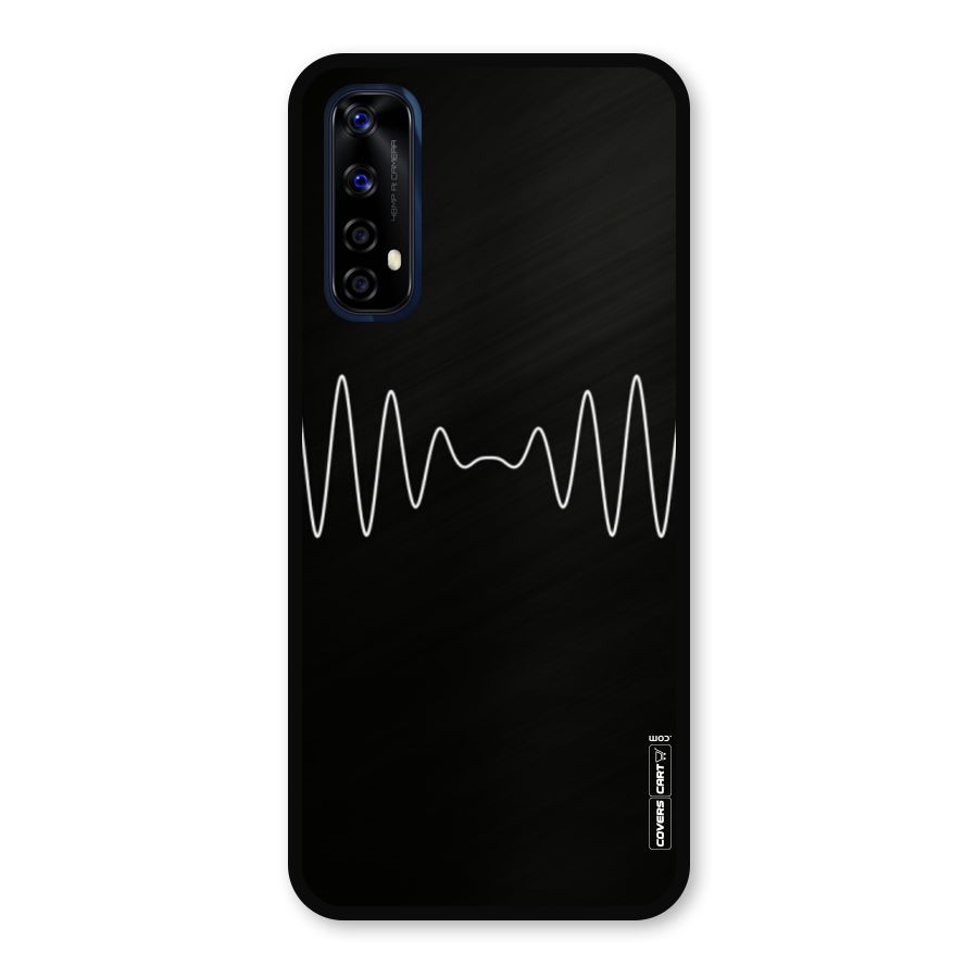 White Minimal Thread Metal Back Case for Realme Narzo 20 Pro