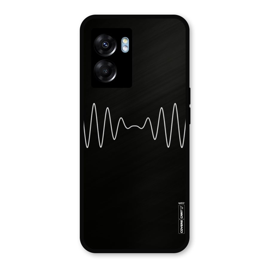 White Minimal Thread Metal Back Case for Realme Narzo 50 5G