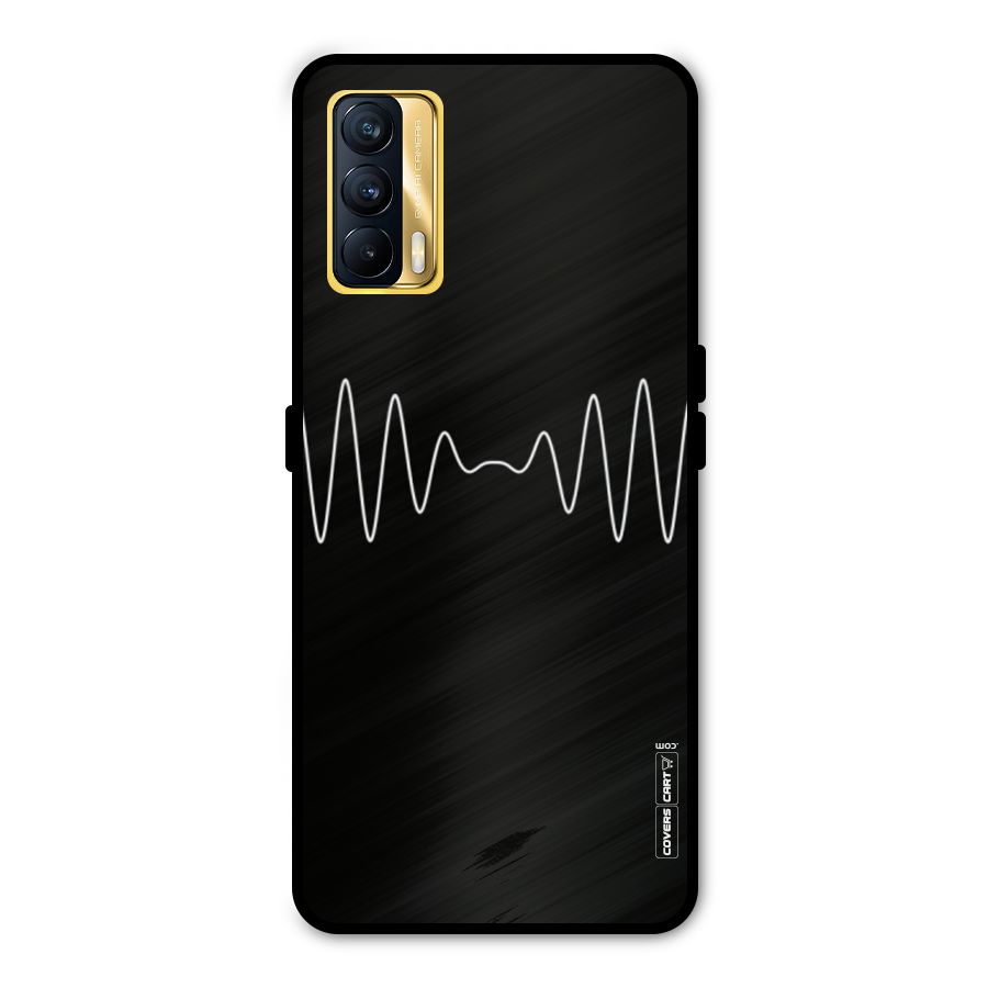 White Minimal Thread Metal Back Case for Realme X7