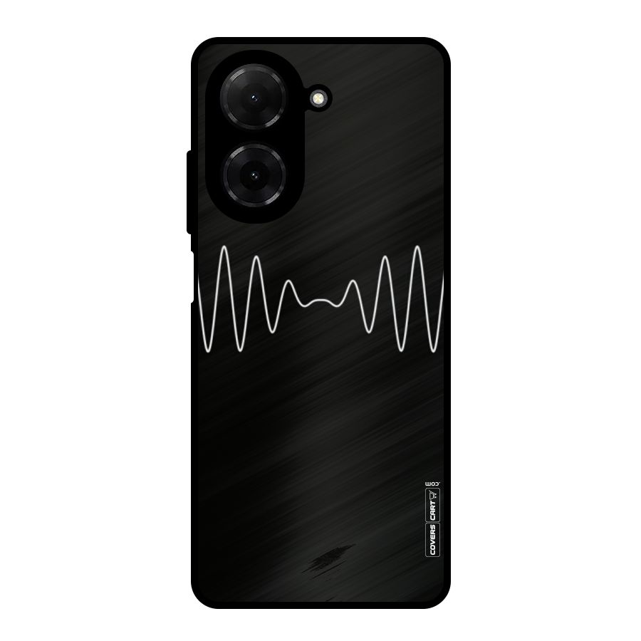White Minimal Thread Metal Back Case for Redmi A5 4G