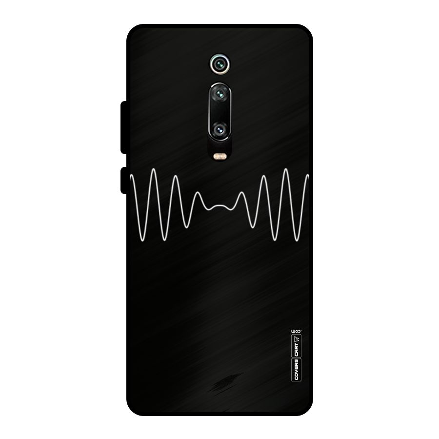 White Minimal Thread Metal Back Case for Redmi K20 Pro