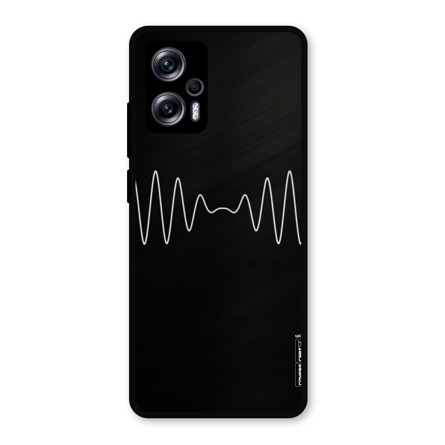 White Minimal Thread Metal Back Case for Redmi K50i