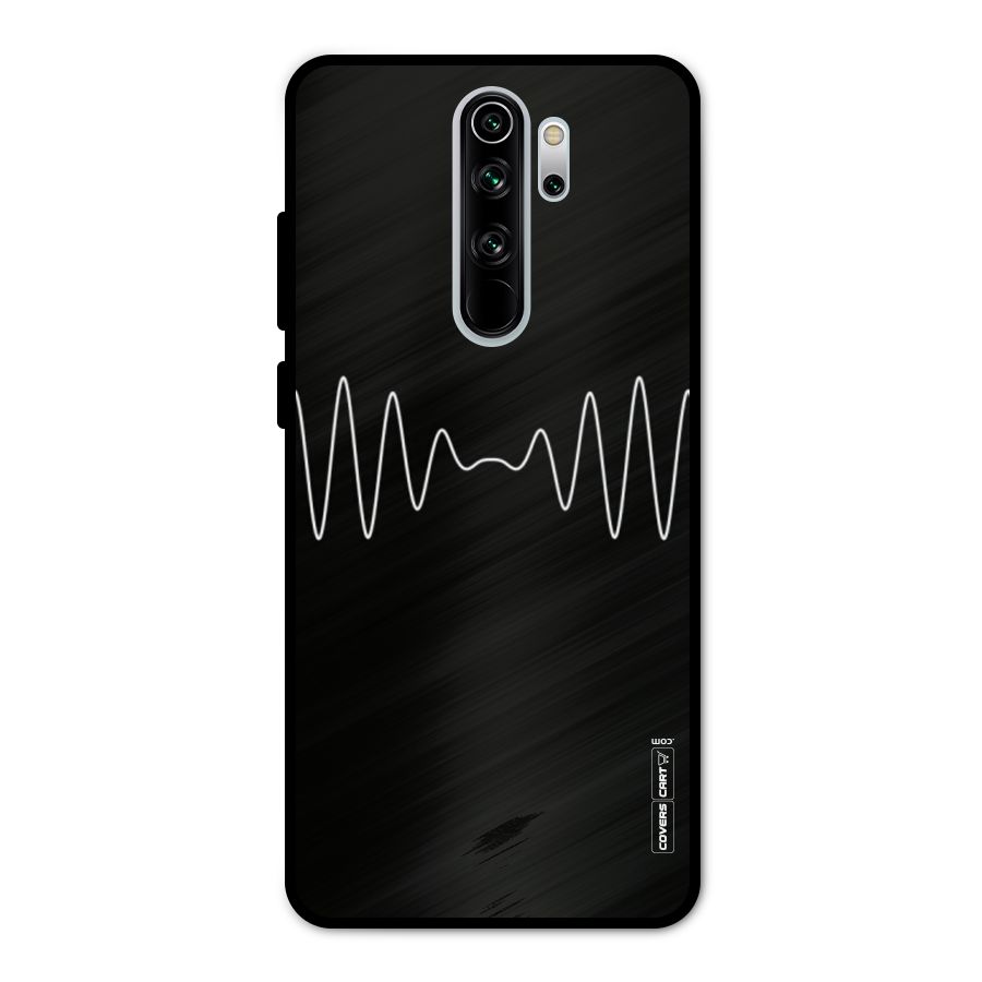 White Minimal Thread Metal Back Case for Redmi Note 8 Pro