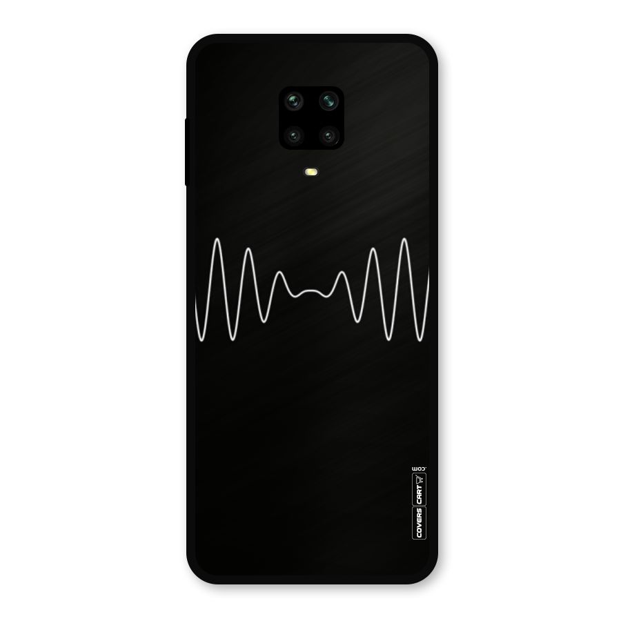 White Minimal Thread Metal Back Case for Redmi Note 9 Pro Max