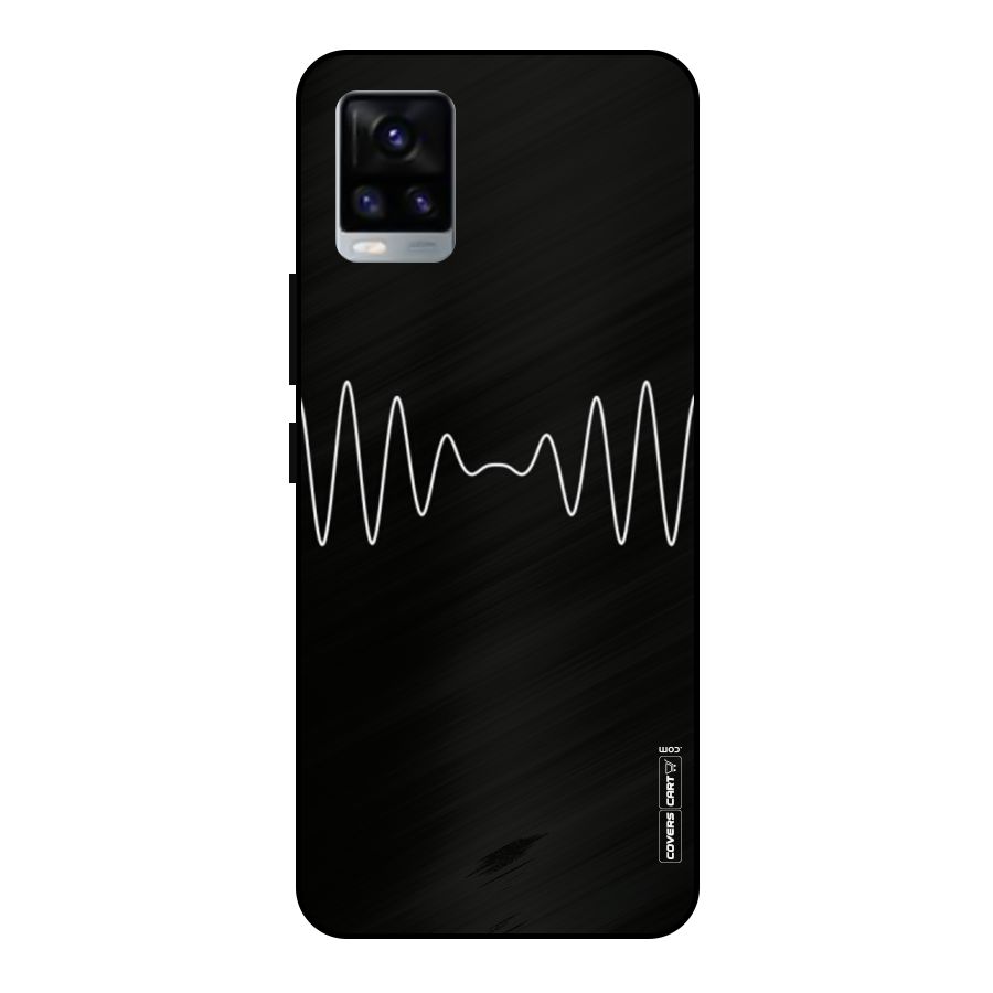 White Minimal Thread Metal Back Case for Vivo V20 2021