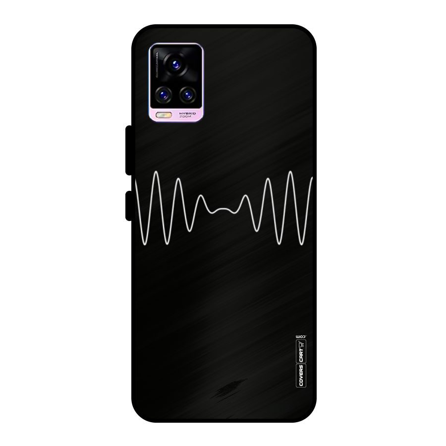 White Minimal Thread Metal Back Case for Vivo V20 Pro