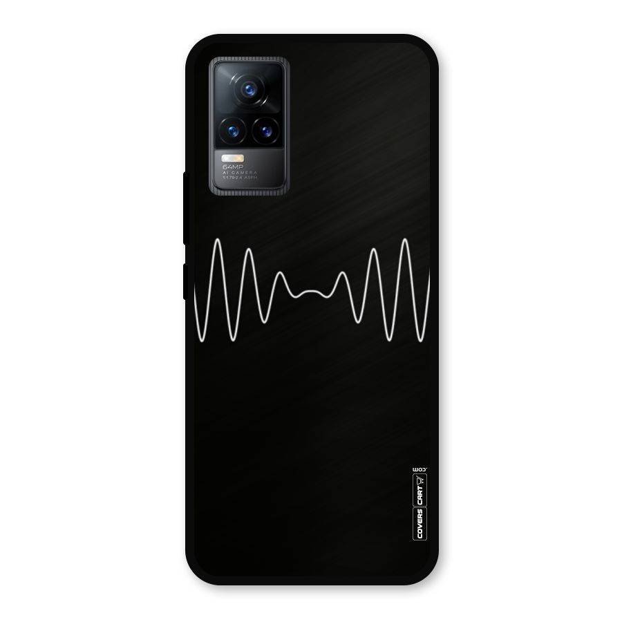 White Minimal Thread Metal Back Case for Vivo Y73