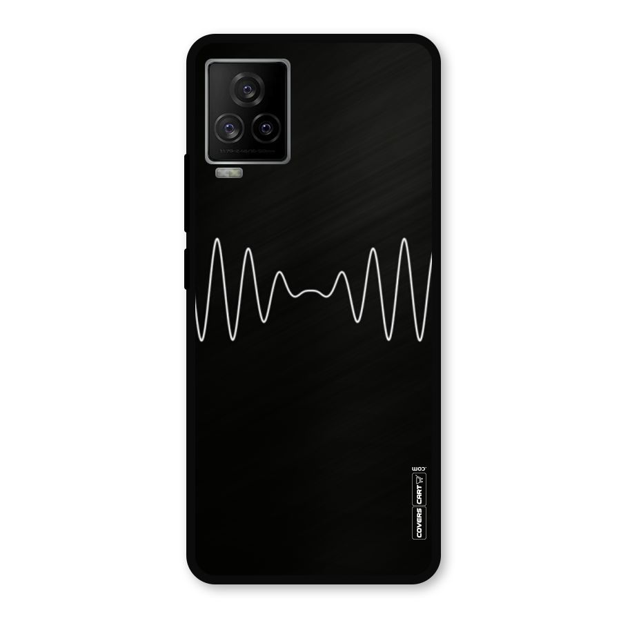 White Minimal Thread Metal Back Case for iQOO 7 Legend 5G