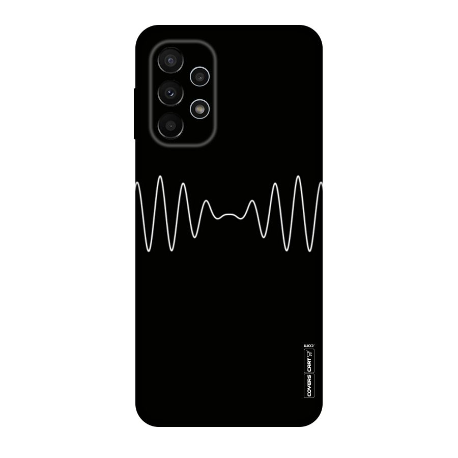 White Minimal Thread Original Polycarbonate Back Case for Galaxy A23