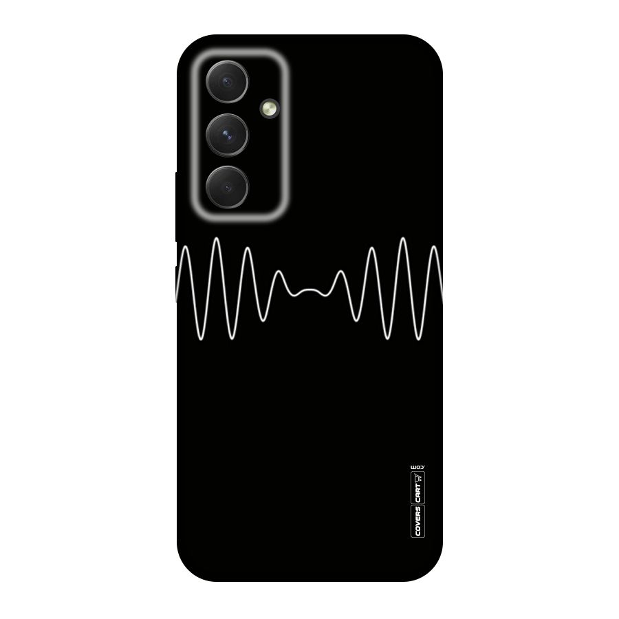 White Minimal Thread Original Polycarbonate Back Case for Galaxy A54