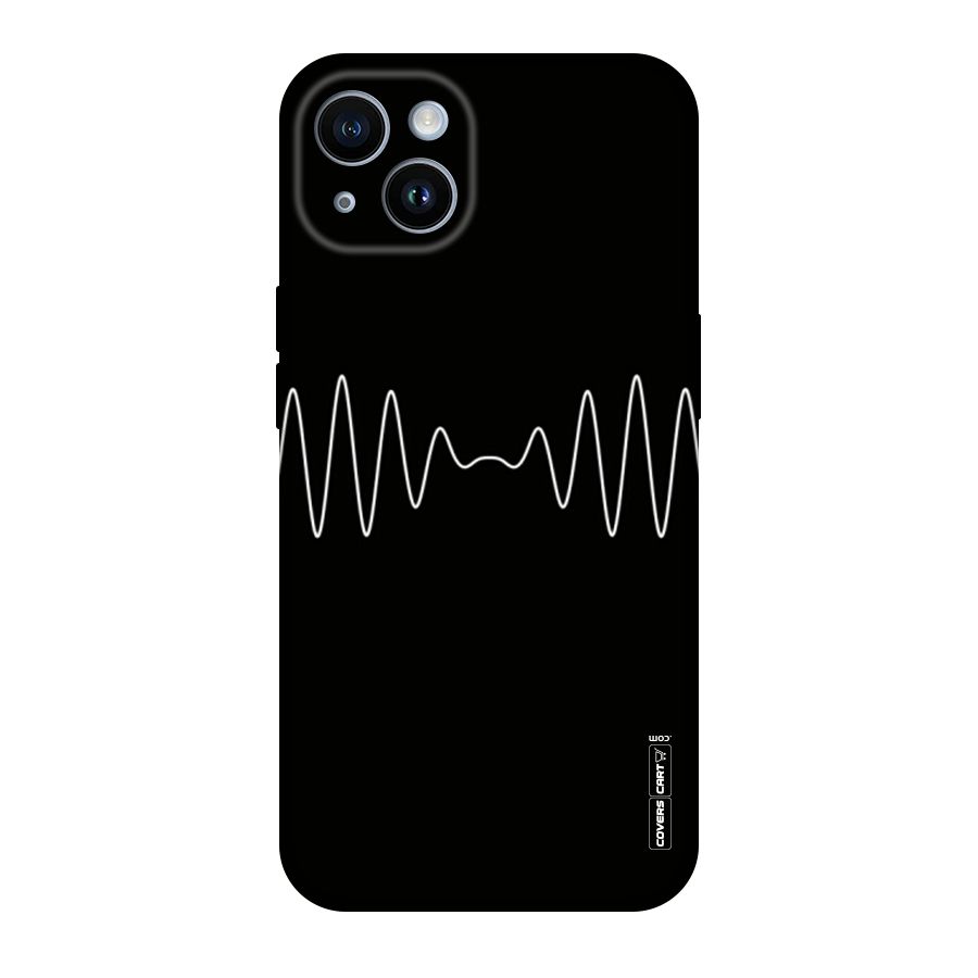 White Minimal Thread Original Polycarbonate Back Case for iPhone 14