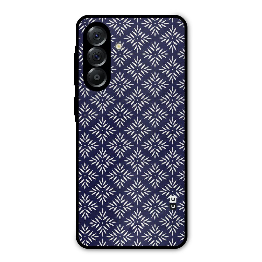 White Petals Pattern Metal Back Case for Galaxy A36