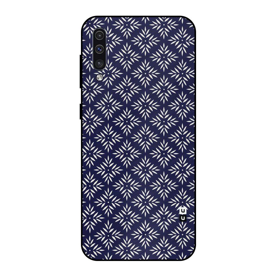 White Petals Pattern Metal Back Case for Galaxy A50s