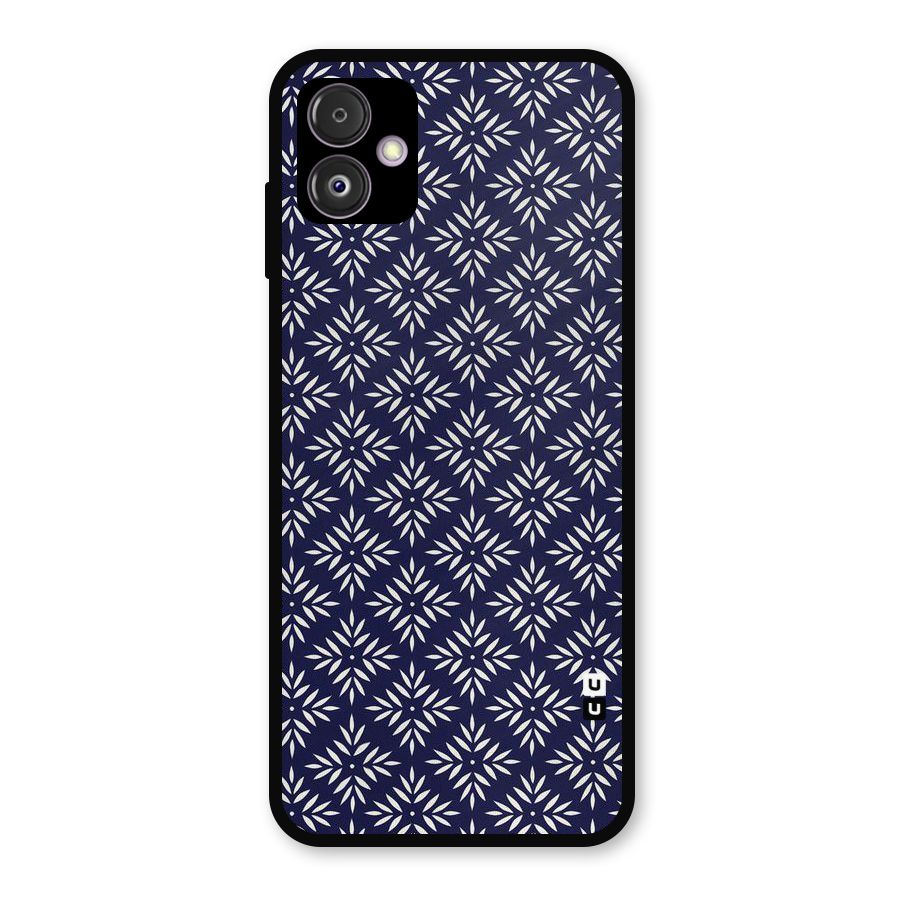 White Petals Pattern Metal Back Case for Galaxy F14