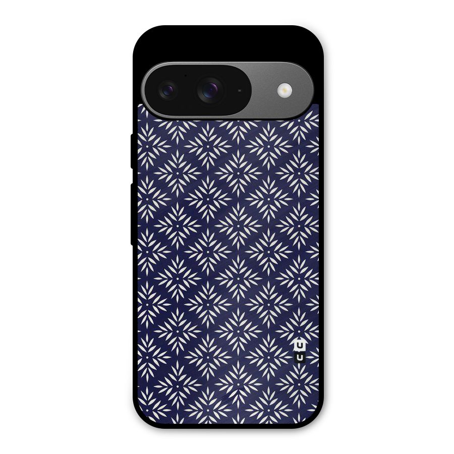 White Petals Pattern Metal Back Case for Google Pixel 9