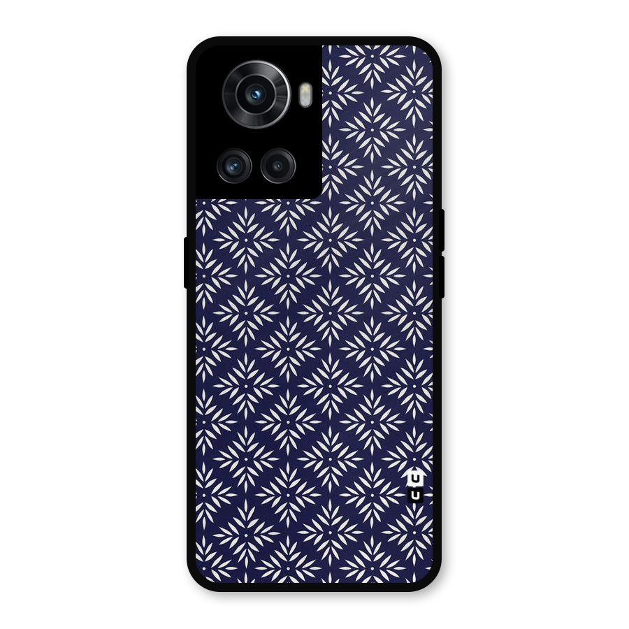 White Petals Pattern Metal Back Case for OnePlus 10R
