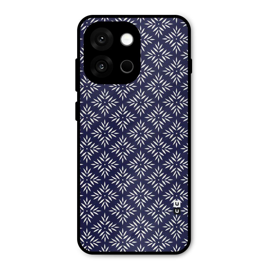 White Petals Pattern Metal Back Case for OnePlus 13s