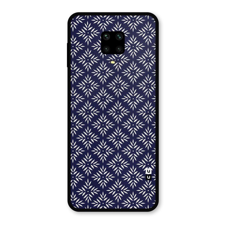 White Petals Pattern Metal Back Case for Poco M2