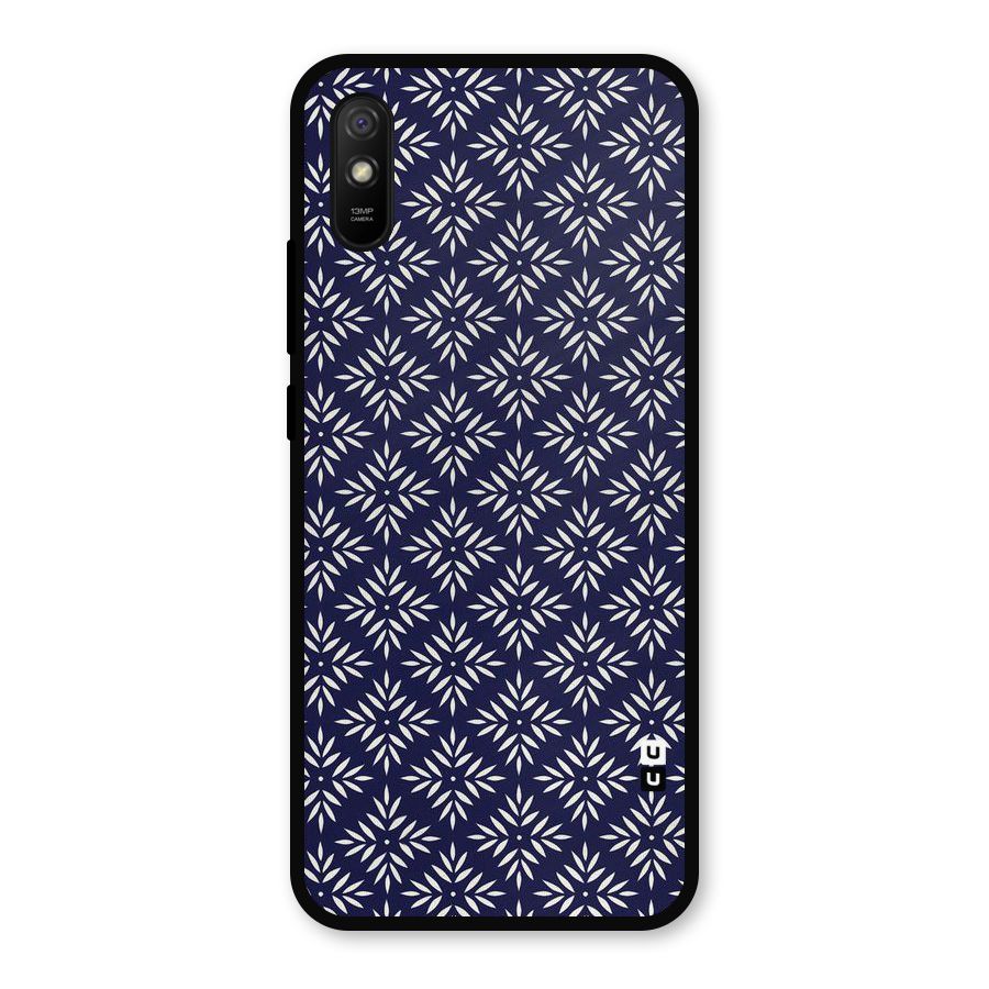 White Petals Pattern Metal Back Case for Redmi 9i