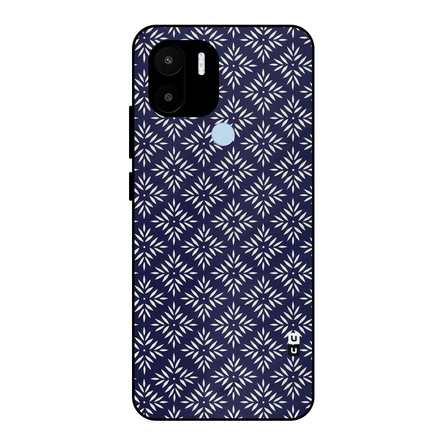 White Petals Pattern Metal Back Case for Redmi A1+