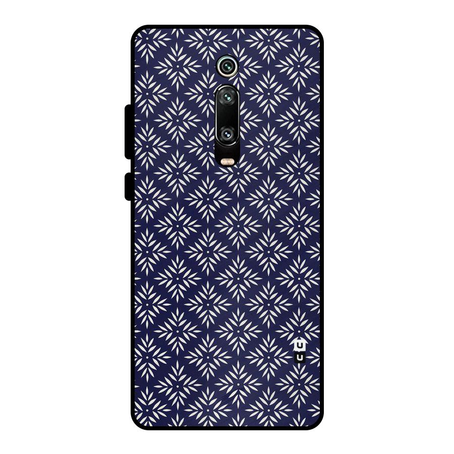 White Petals Pattern Metal Back Case for Redmi K20 Pro