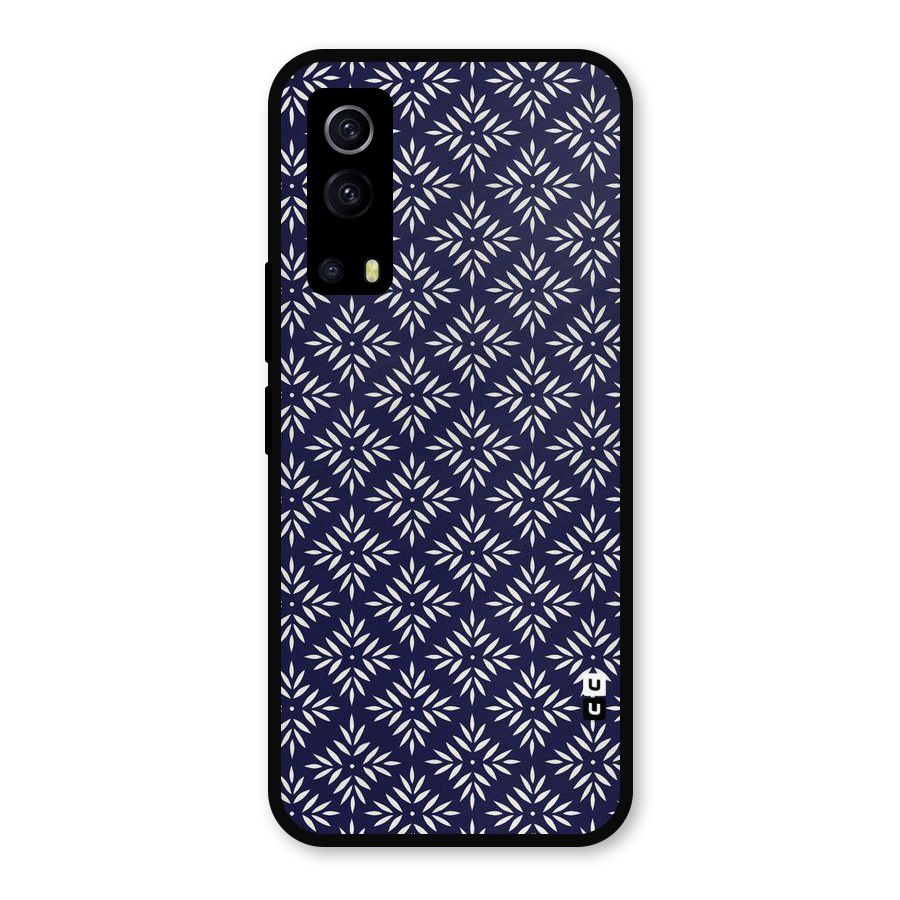 White Petals Pattern Metal Back Case for iQOO Z3