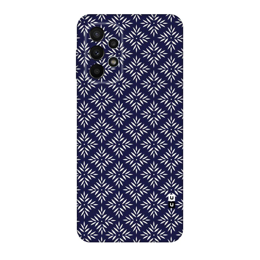 White Petals Pattern Original Polycarbonate Back Case for Galaxy A23