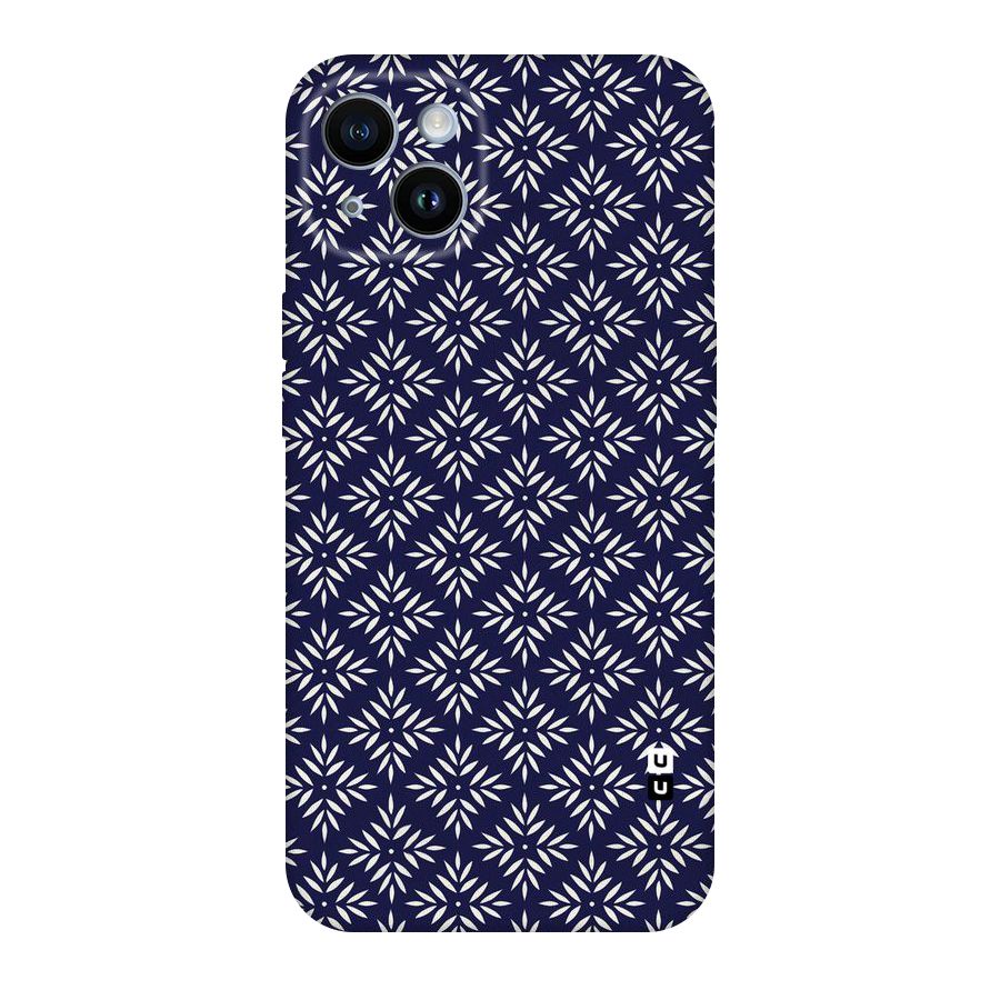 White Petals Pattern Original Polycarbonate Back Case for iPhone 14