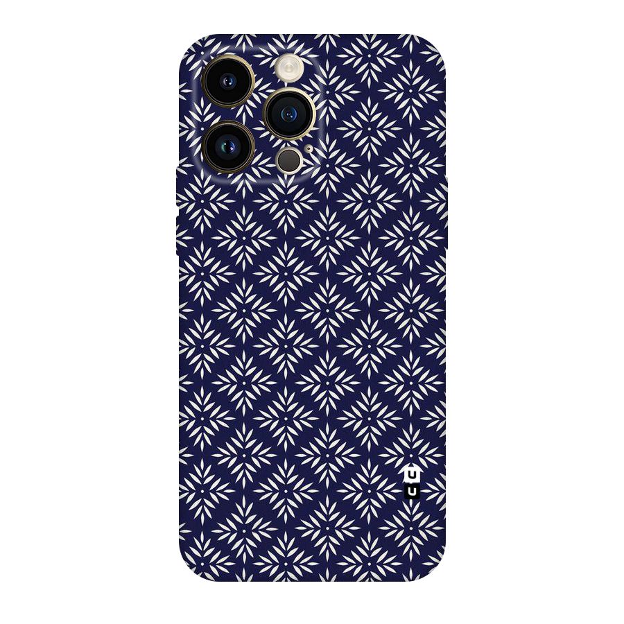 White Petals Pattern Original Polycarbonate Back Case for iPhone 14 Pro Max