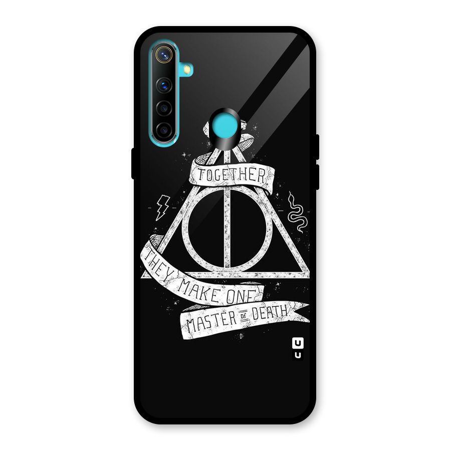 White Ribbon Glass Back Case for Realme Narzo 10