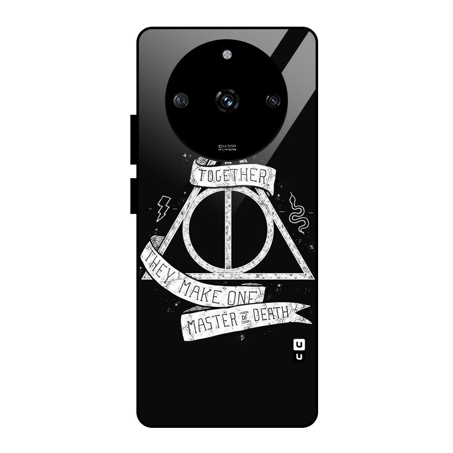 White Ribbon Glass Back Case for Realme Narzo 60 5G