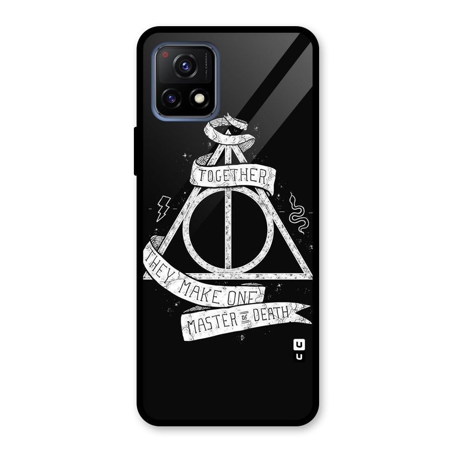 White Ribbon Glass Back Case for Vivo Y72 5G