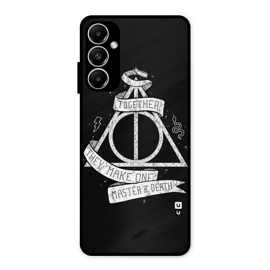 White Ribbon Metal Back Case for Galaxy A05s