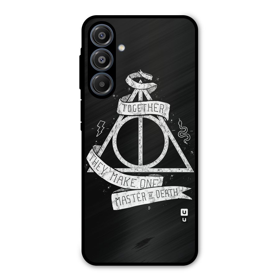 White Ribbon Metal Back Case for Galaxy A16 5G