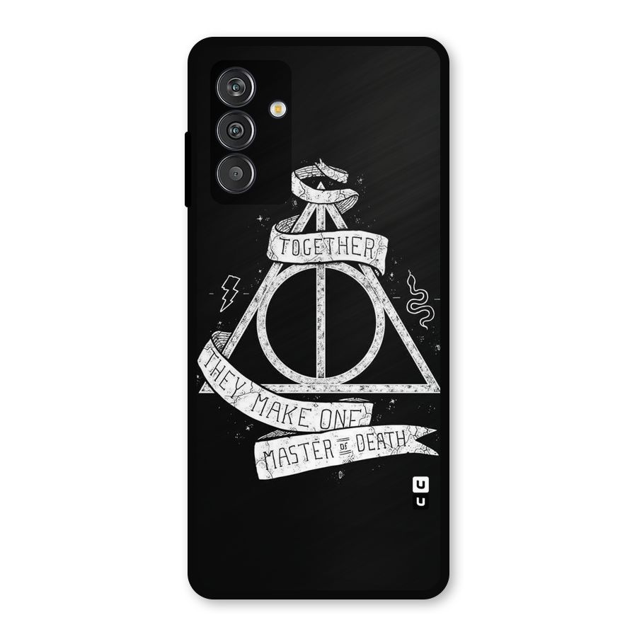 White Ribbon Metal Back Case for Galaxy F13