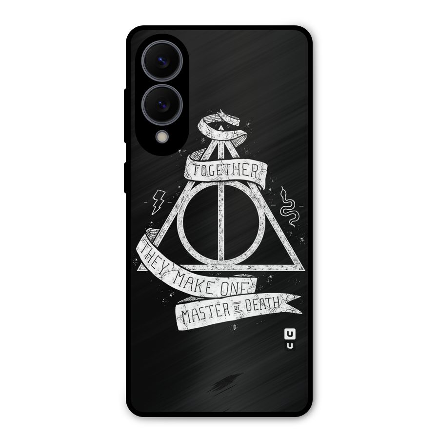 White Ribbon Metal Back Case for Galaxy S25 Edge