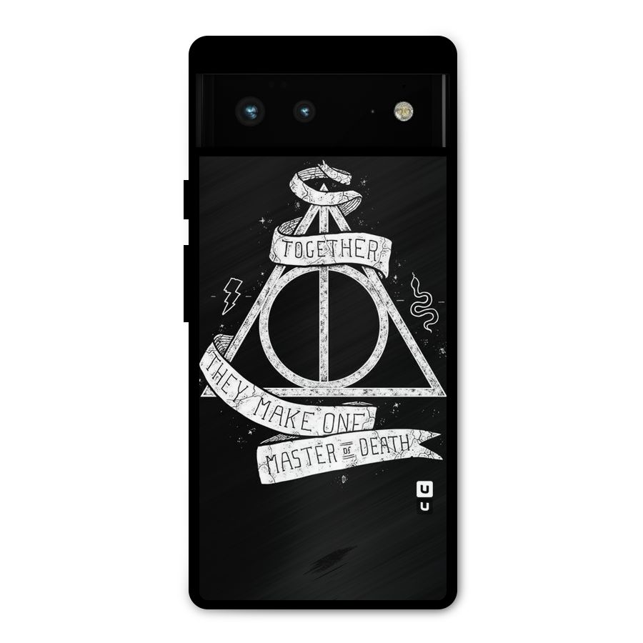 White Ribbon Metal Back Case for Google Pixel 6