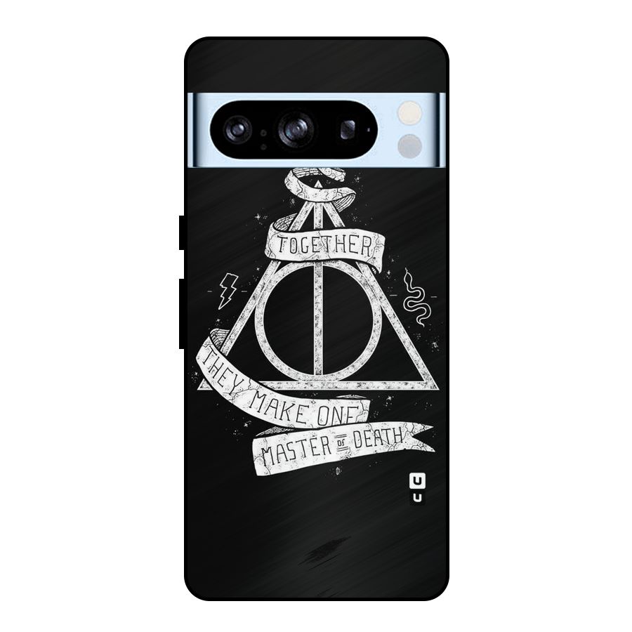 White Ribbon Metal Back Case for Google Pixel 8 Pro