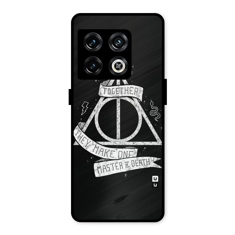White Ribbon Metal Back Case for OnePlus 10 Pro 5G