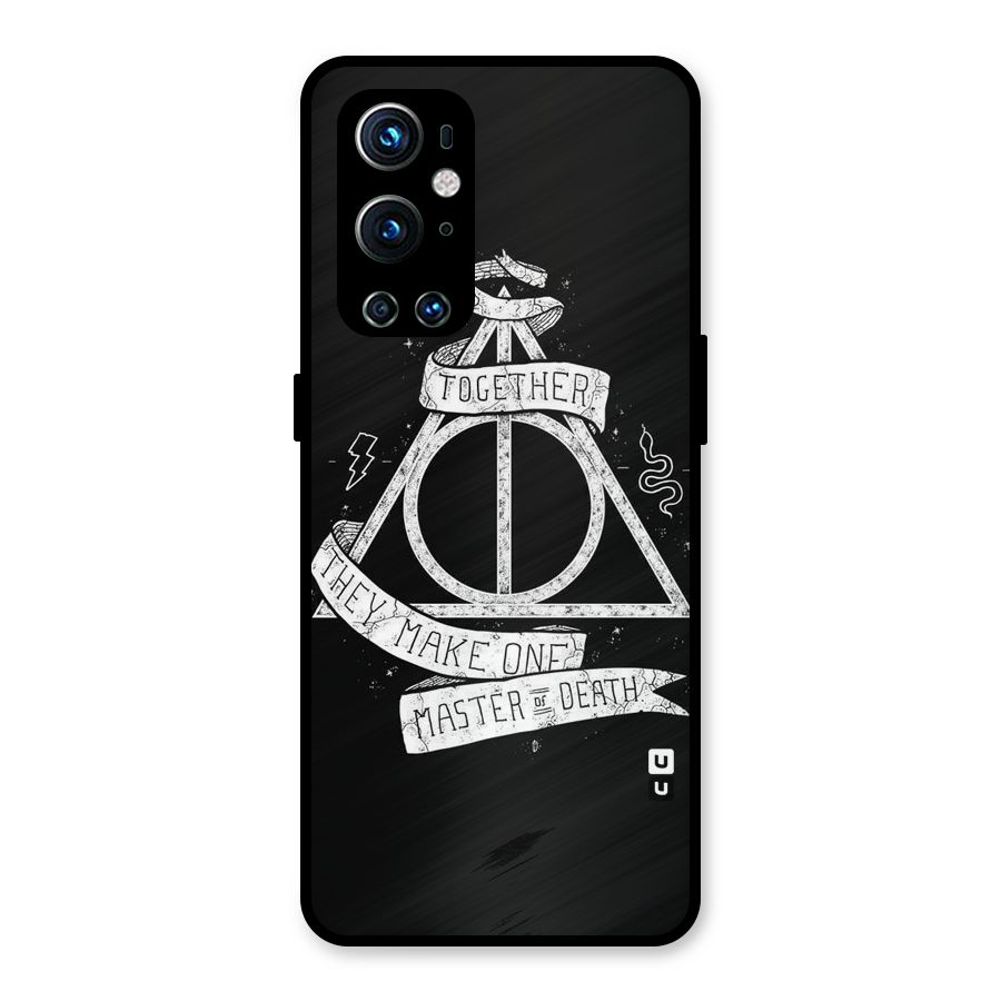 White Ribbon Metal Back Case for OnePlus 9 Pro