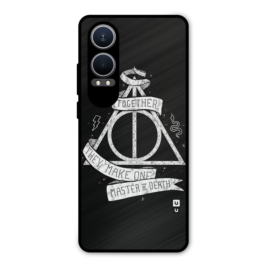 White Ribbon Metal Back Case for OnePlus Nord CE4 Lite